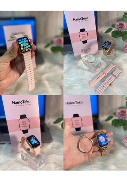 Pembe 41MM Kadın Akıllı Saat, Amoled Ekran, Bileklik Hediyeli, Şık ve Fonksiyonel fiyatları
