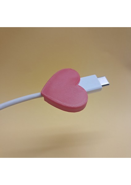 ❤️ Kablolarınız Aşkla Korunsun! - 4 Adet Kalp Şeklinde Type-C Kablo Koruyucu Seti - Şarj Kablosu Kırılma Önleyici Koruma Aparatı -Kırmızı Kalp fırsatları