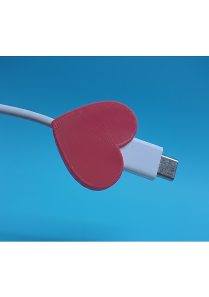 ❤️ Kablolarınız Aşkla Korunsun! - 4 Adet Kalp Şeklinde Type-C Kablo Koruyucu Seti - Şarj Kablosu Kırılma Önleyici Koruma Aparatı -Kırmızı Kalp indirimleri