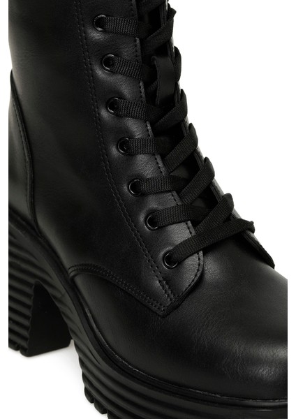 TRX24K-683 W 5pr Siyah Kadın Topuklu Bot