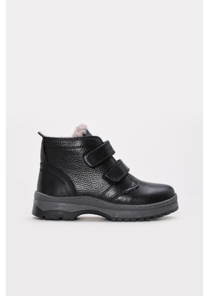 Hakiki Deri Kürklü Unisex Çocuk Klasik Bot 006KXA6002