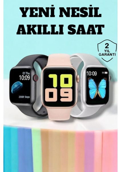 Renkli Dokunmatik Akıllı Saat, Bluetooth Bağlantılı, Arama ve Cevaplama Özelliği