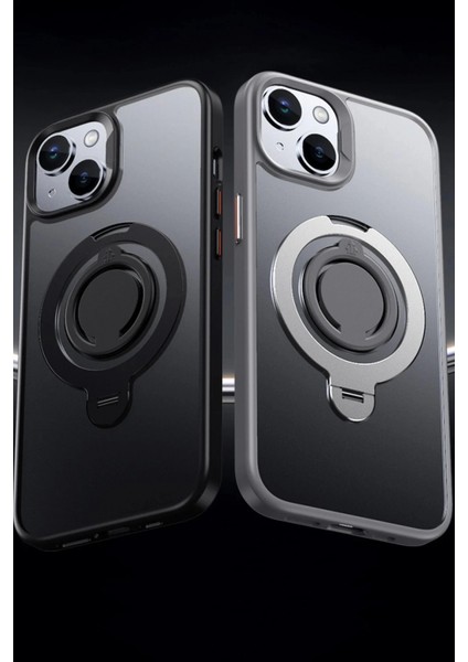iPhone 12 Avatar 360 Dönen Magsafe Kapak - Siyah modelleri