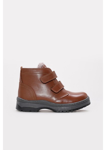 Hakiki Deri Kürklü Unisex Çocuk Klasik Bot 006KXA6002