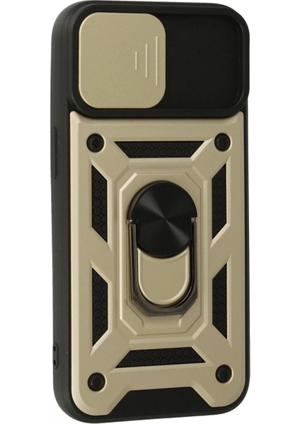 iPhone 15 Kılıf Pars Lens Yüzüklü Silikon - Gold fiyatları