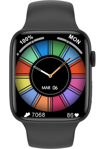 Genis Ekran Akıllı Saat, Siyah, IPhone ve Android Uyumlu, 1.95'' Dokunuşlu Ekstra Özellik fiyatları