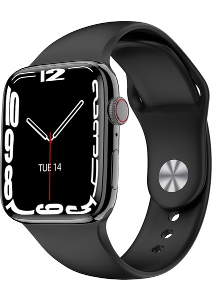 Genis Ekran Akıllı Saat, Siyah, IPhone ve Android Uyumlu, 1.95'' Dokunuşlu Ekstra Özellik modelleri