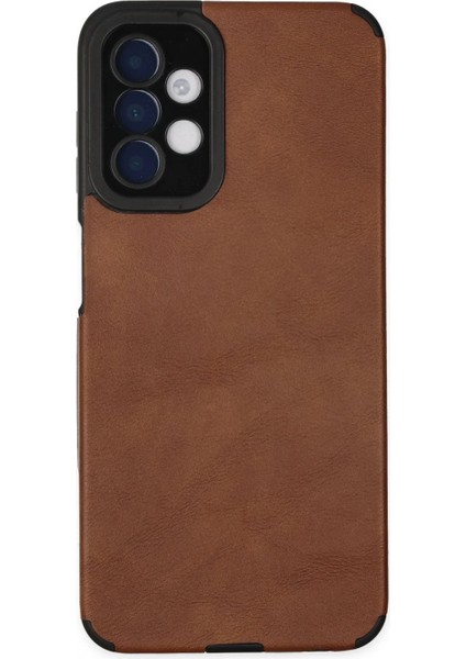 Samsung Galaxy A04S Kılıf Loop Deri Silikon - Kahverengi