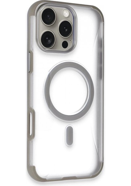 iPhone 16 Pro Max Hilton Magsafe Kapak - Titan Gri