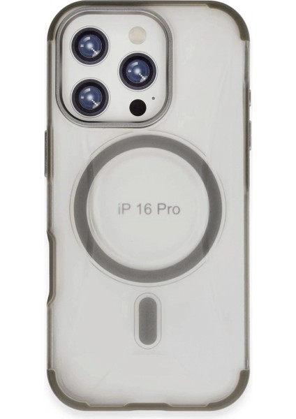 iPhone 16 Pro Max Hilton Magsafe Kapak - Titan Gri modelleri