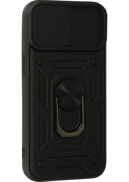 iPhone 15 Kılıf Pars Lens Yüzüklü Silikon - Siyah fiyatları