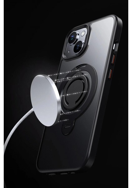 iPhone 15 Avatar 360 Dönen Magsafe Kapak - Lacivert fırsatları