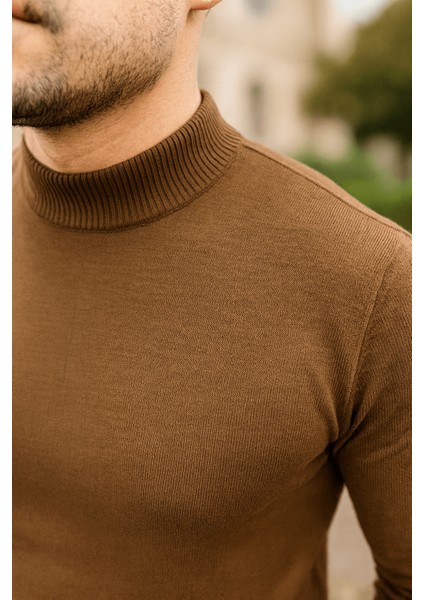 Erkek Yarım Balıkçı Ince Basic Triko Kazak fiyatları