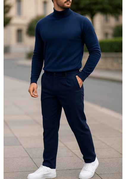 Erkek Yarım Balıkçı Ince Basic Triko Kazak fiyatları