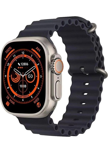 49MM Tam Ekran Akıllı Saat, Çağrı ve Bildirim Özelliği, Gri, Çift Kordon fiyatları