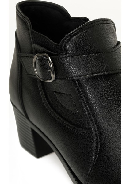 166687.Z5PR Siyah Kadın Topuklu Bot