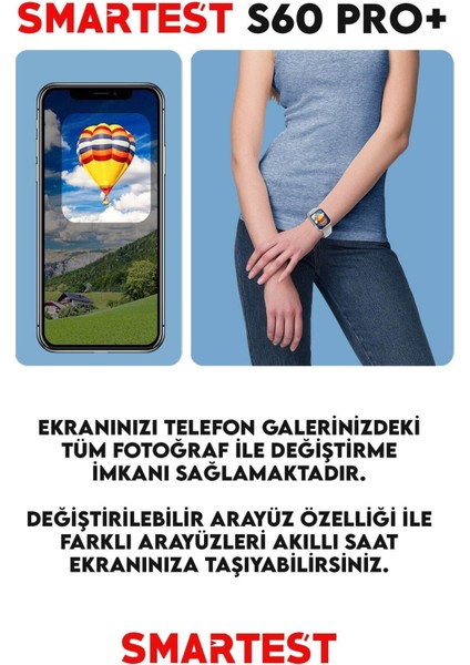 Suya Dayanıklı Akıllı Saat, Tüm Telefonlarla Uyumlu, Şık ve Kullanışlı, Son Sürüm, Siyah modelleri