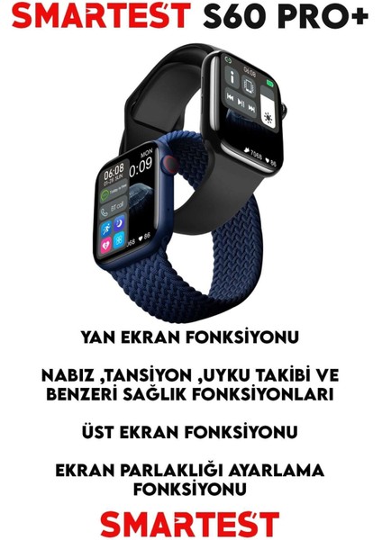 Suya Dayanıklı Akıllı Saat, Tüm Telefonlarla Uyumlu, Şık ve Kullanışlı, Son Sürüm, Siyah