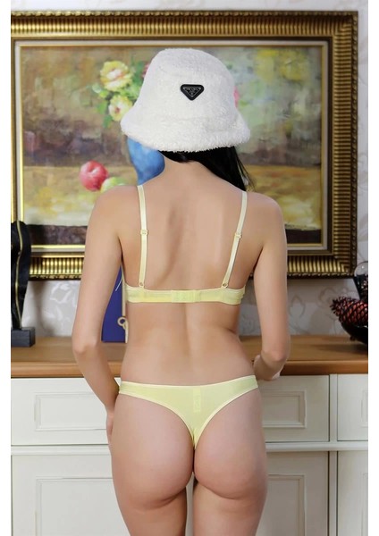 Kadın Destekli Sütyen Takım Sarı indirimleri