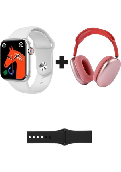 Akıllı Saat ve Bluetooth Kulaklık Ikili Paket, Ekstra Kordon Hediye