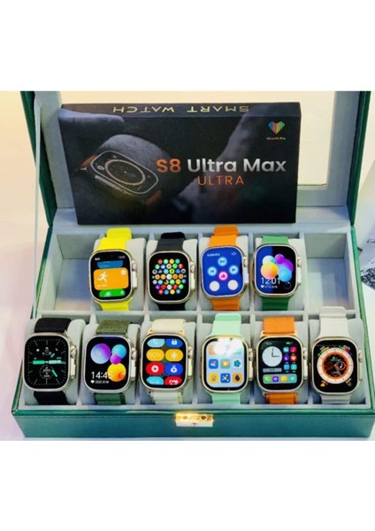 Ultra Max Amoled Akıllı Saat, Nabız ve Tansiyon Ölçer, Siyah Renk fiyatları