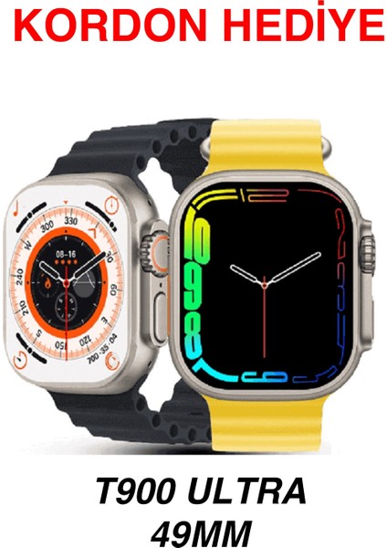 Turuncu Akıllı Saat 49MM, 2.09 Inç, Ios ve Android Uyumlu, Türkçe Menü