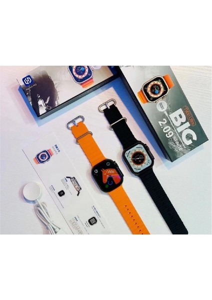 Turuncu Akıllı Saat 49MM, 2.09 Inç, Ios ve Android Uyumlu, Türkçe Menü fırsatları