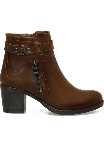 24K-1031 5pr Taba Kadın Topuklu Bot