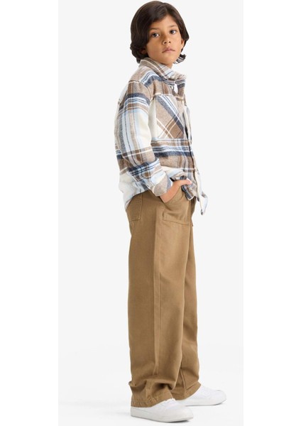 Erkek Çocuk Loose Fit Standart Paça Gabardin Pantolon G1865A825AU indirimleri