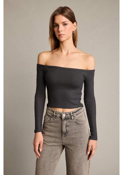 Omzu Açık Uzun Kollu Bluz G5050AX25WN modelleri