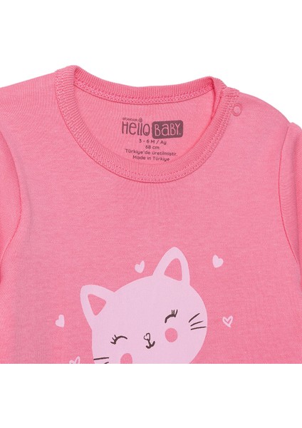 Kız Bebek Patiksiz Tulum Interlok Bisiklet Yaka Uzun Kol Ribanalı Paça modelleri