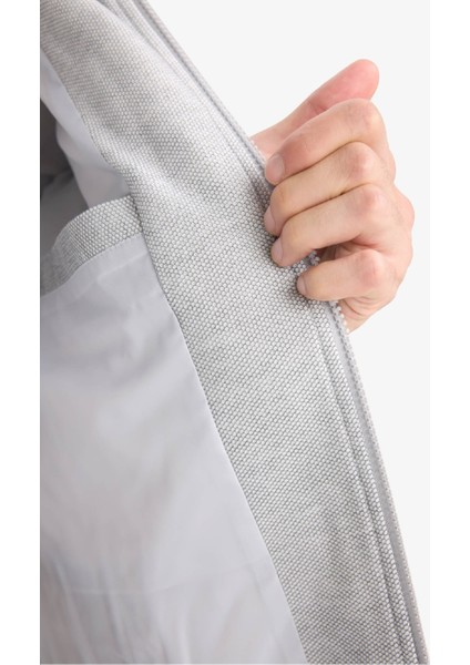 Slim Fit Dar Kesim Dik Yaka Astarlı Fermuarlı Cepli Kışlık Şişme Penye Mont