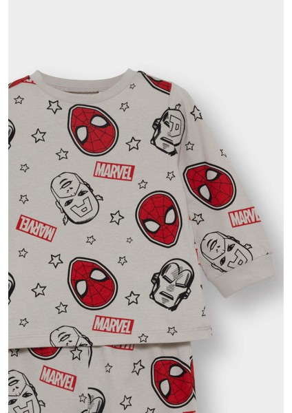 Erkek Bebek Marvel Comics Pijama Takımı Penye Uzun Kollu Üst Uzun Alt F4579A525WN modelleri