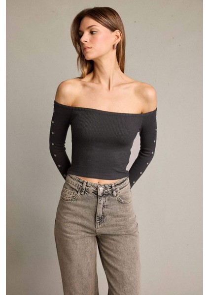 Omzu Açık Uzun Kollu Bluz G5050AX25WN fırsatları