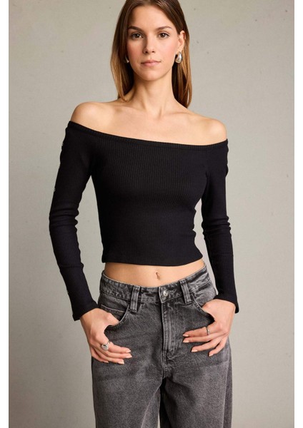 Omzu Açık Uzun Kollu Bluz G5050AX25WN