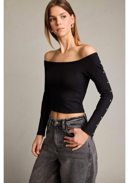 Omzu Açık Uzun Kollu Bluz G5050AX25WN fırsatları