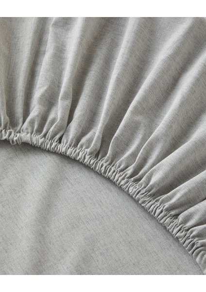 Mono Diamond Ipliği Boyalı Tek Kişilik Nevresim Takımı 160X220 cm Gri