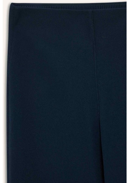 Fit Flare Fit Toprlayıcı Yüksek Bel İspanyol Paça Standart Boy Ribana Sporcu Pantolon F5040AX25WN fiyatları