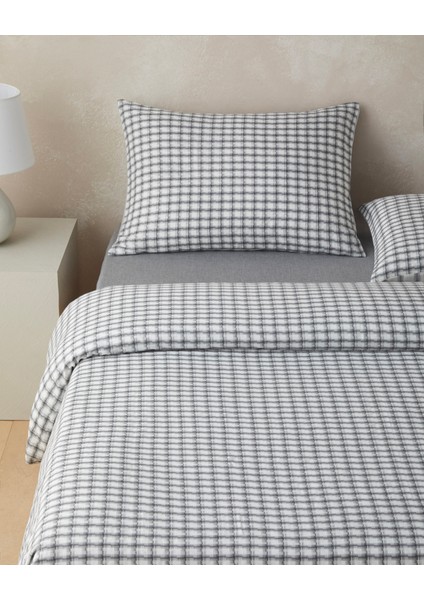 Swirl Check Ipliği Boyalı Tek Kişilik Nevresim Takımı 160X220 cm Siyah fiyatları