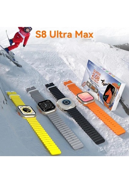 Turuncu Akıllı Saat 49MM 2.08 Inç Ultra Plus S8 Ultra Max 2023 fiyatları