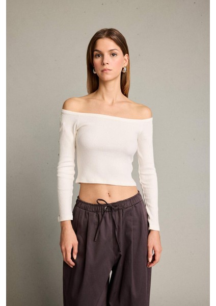 Omzu Açık Uzun Kollu Bluz G5050AX25WN modelleri