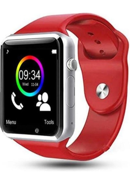 Beyaz Renkli Çok Fonksiyonlu Akıllı Saat, Sim ve Sd Kart Destekli, Kameralı