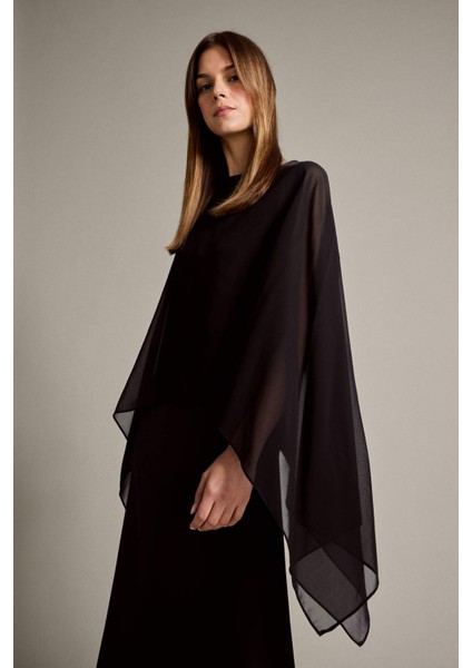 Uzun Kollu Tül Saten Maxi Elbise G3733AX25WN modelleri