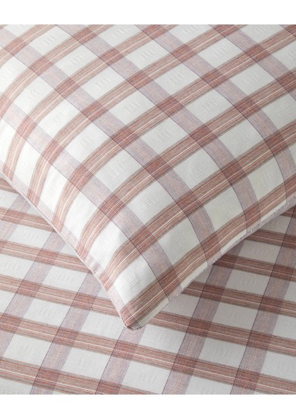 Crispcheck Ipliği Boyalı Tek Kişilik Nevresim Takımı 160X220 cm Turuncu indirimleri