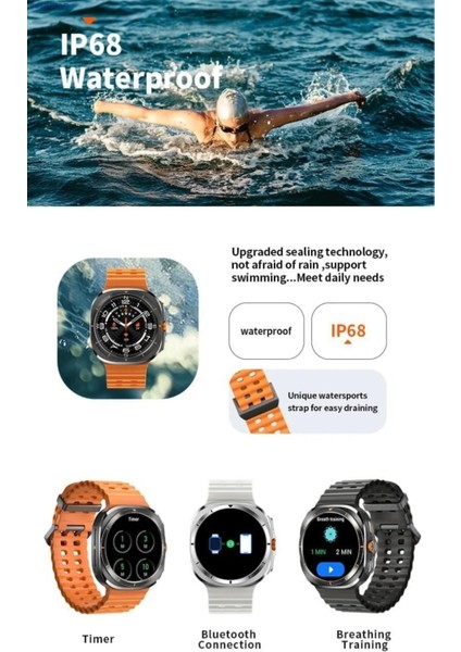 Şık Akıllı Saat, Amoled Ekran, Çift Kordon, Yeni Kasa, Siyah Renk indirimleri