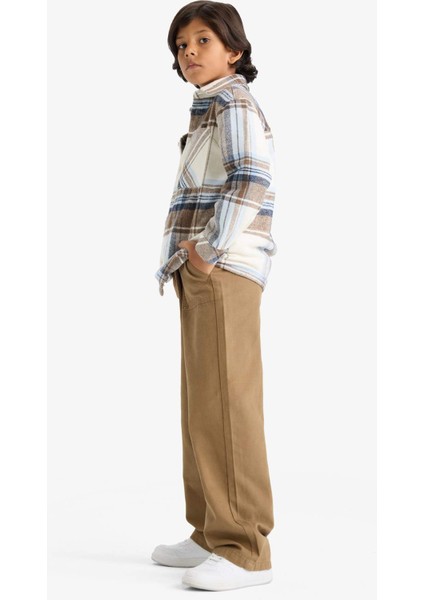 Erkek Çocuk Loose Fit Standart Paça Gabardin Pantolon G1865A825AU
