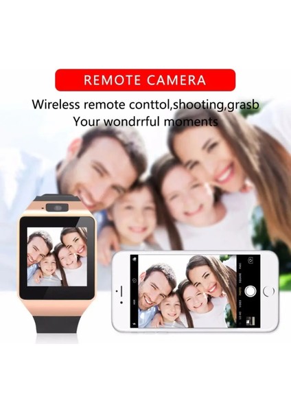 Siyah Akıllı Saat, Uyku Takibi, Telefon, Egzersiz Izleyici, Uzaktan Kumanda, Müzik Çalar