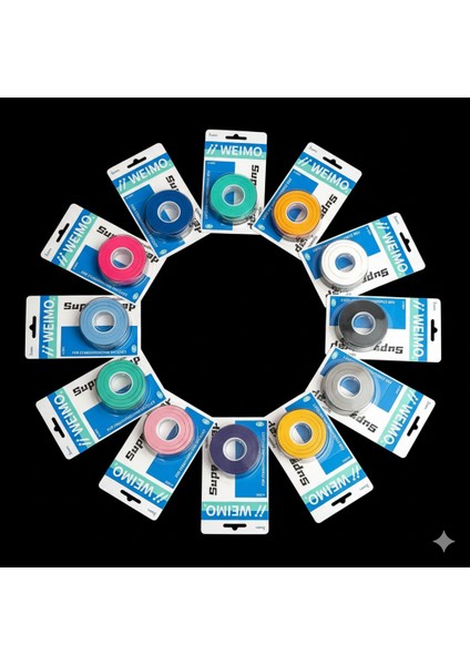 Super Grap Tenis Raketi Overgrip 3'lü modelleri