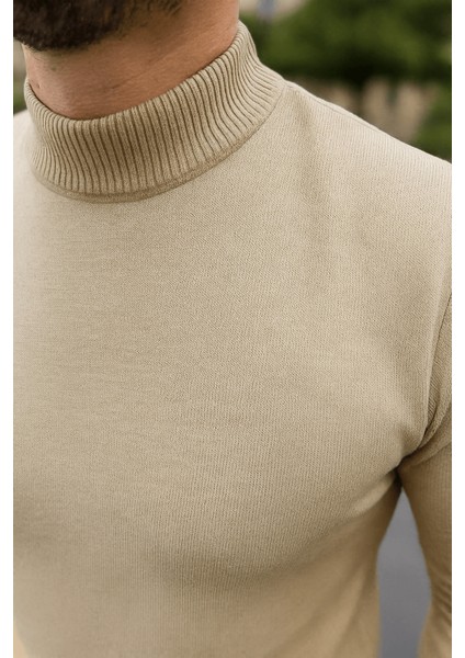 Erkek Yarım Balıkçı Ince Basic Triko Kazak fiyatları