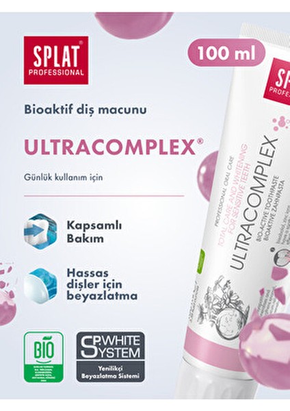 Ultra Complex Diş Macunu Koruyucu Etkiyle 100 ml Aromasız Hassas Dişler İçin